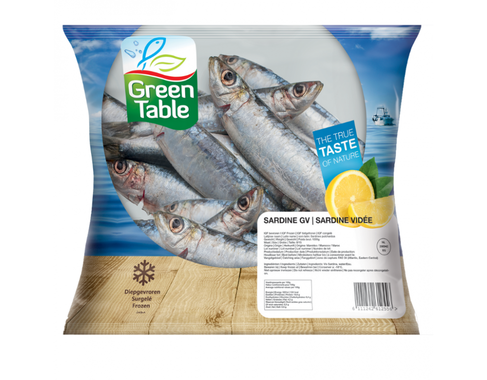Sardine vidée Greentable 1Kg